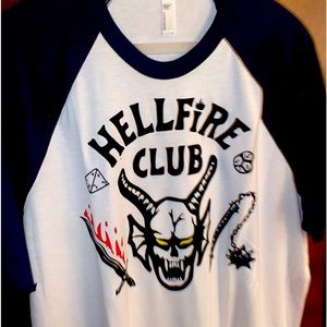 Stranger Things - Eddie Munson “Hellfire Club” Raglan tshirt